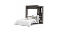 Queen Nebula Wall Bed with Storage 90"
